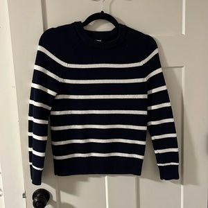 Blue and while stripped sweater